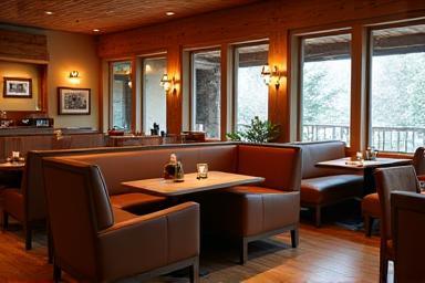 Cozy seating area with comfortable chairs and natural light