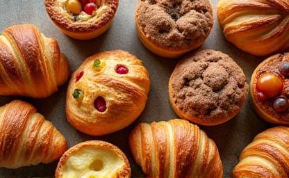Assortment of fresh pastries